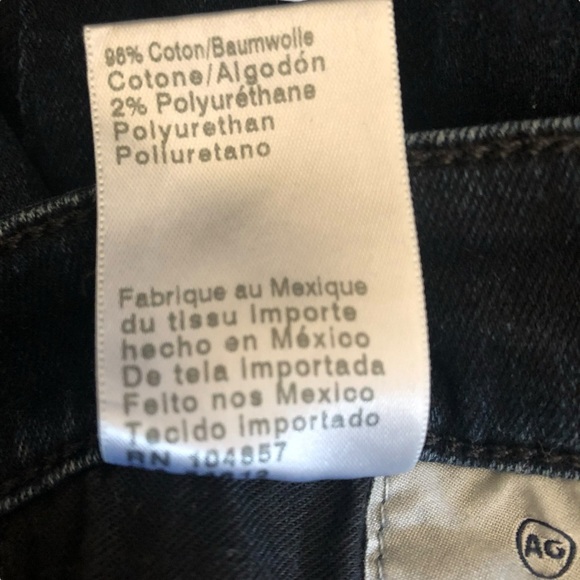 AG The Mila Ankle Sz 27 Super High Rise Skinny Frayed Crop Hem Dark Indigo Wash - Picture 2 of 16